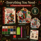 Beginner-Friendly Funny Christmas Pearl Diamond Art Ornament DIY Kit