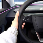 Premium Ventilated Steering Wheel Cover for Tesla Model Y L 2026+