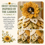 Sunflower Bee Garden Tree DIY Kit-Handmade Fabric Tabletop Tree Decor
