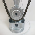 Rotating Gear Clock with Moving Gears, USB Powered Mechanical Tabletop Clock