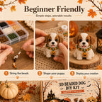 3D Beaded Dog DIY Craft Kit