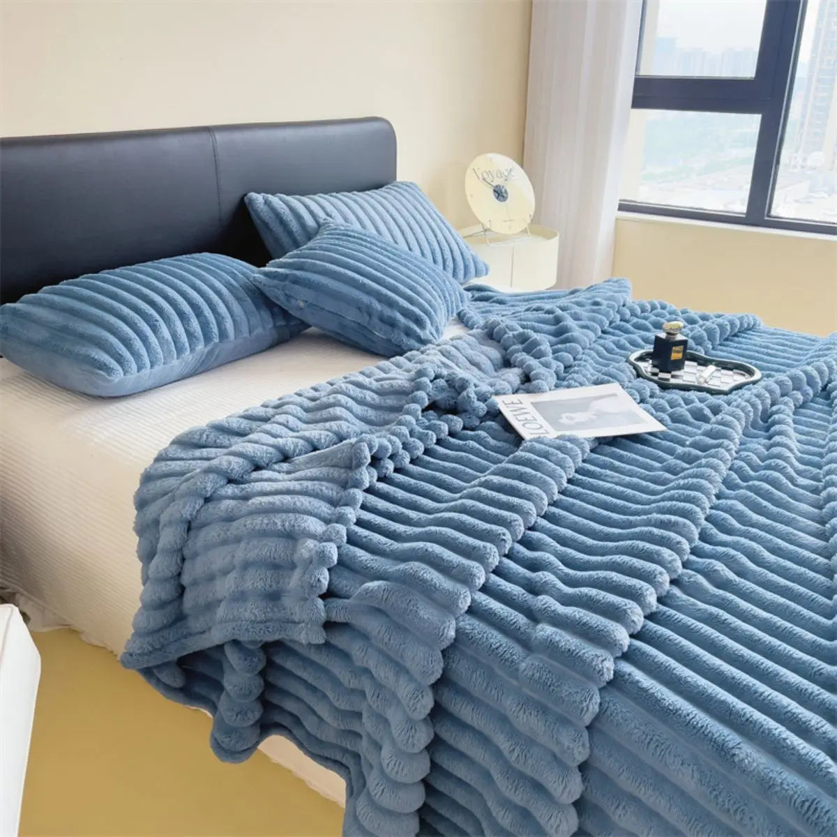 Cozy Striped Throw Blanket