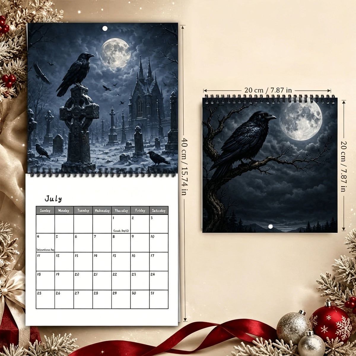 Raven & Crow 2027 Wall Calendar