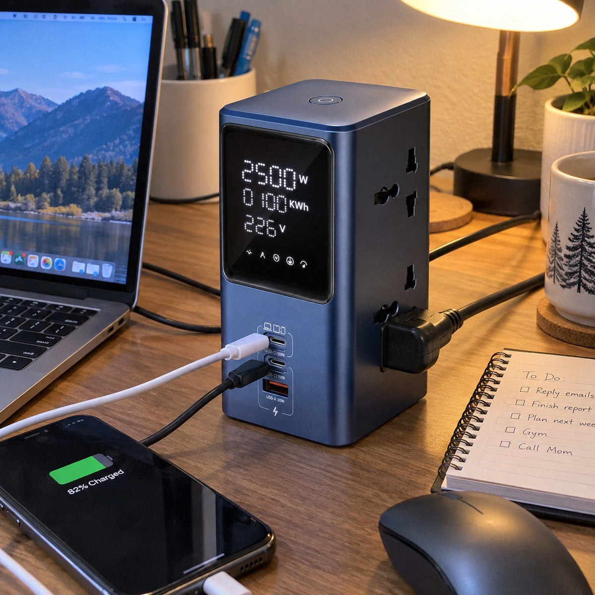 Charge Hub Pro All-in-One Charging Outlet Tower
