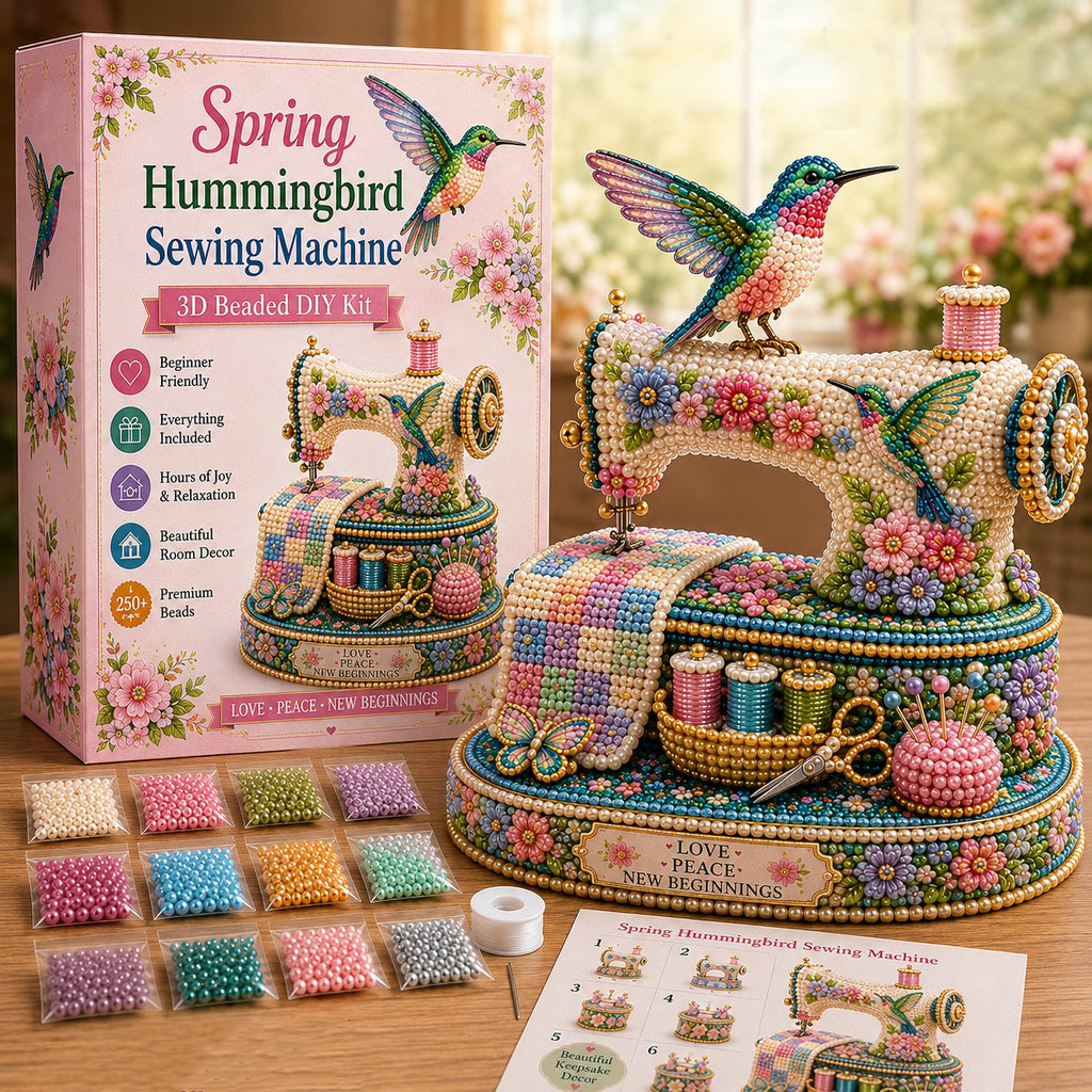 DIY Bead Kit Spring Hummingbird Sewing Theme