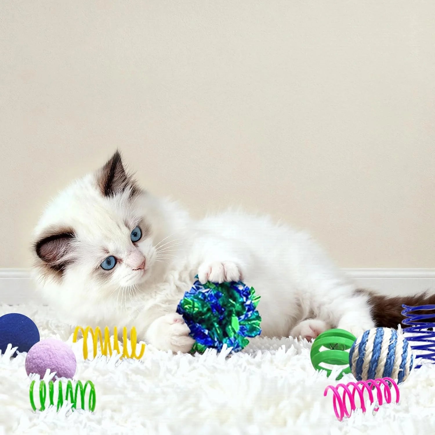 Cat Toy Set, 35 Pieces