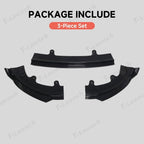 ABS 3-Piece No-Drill front bumper lip spoiler for Tesla Model Y Juniper 2025+