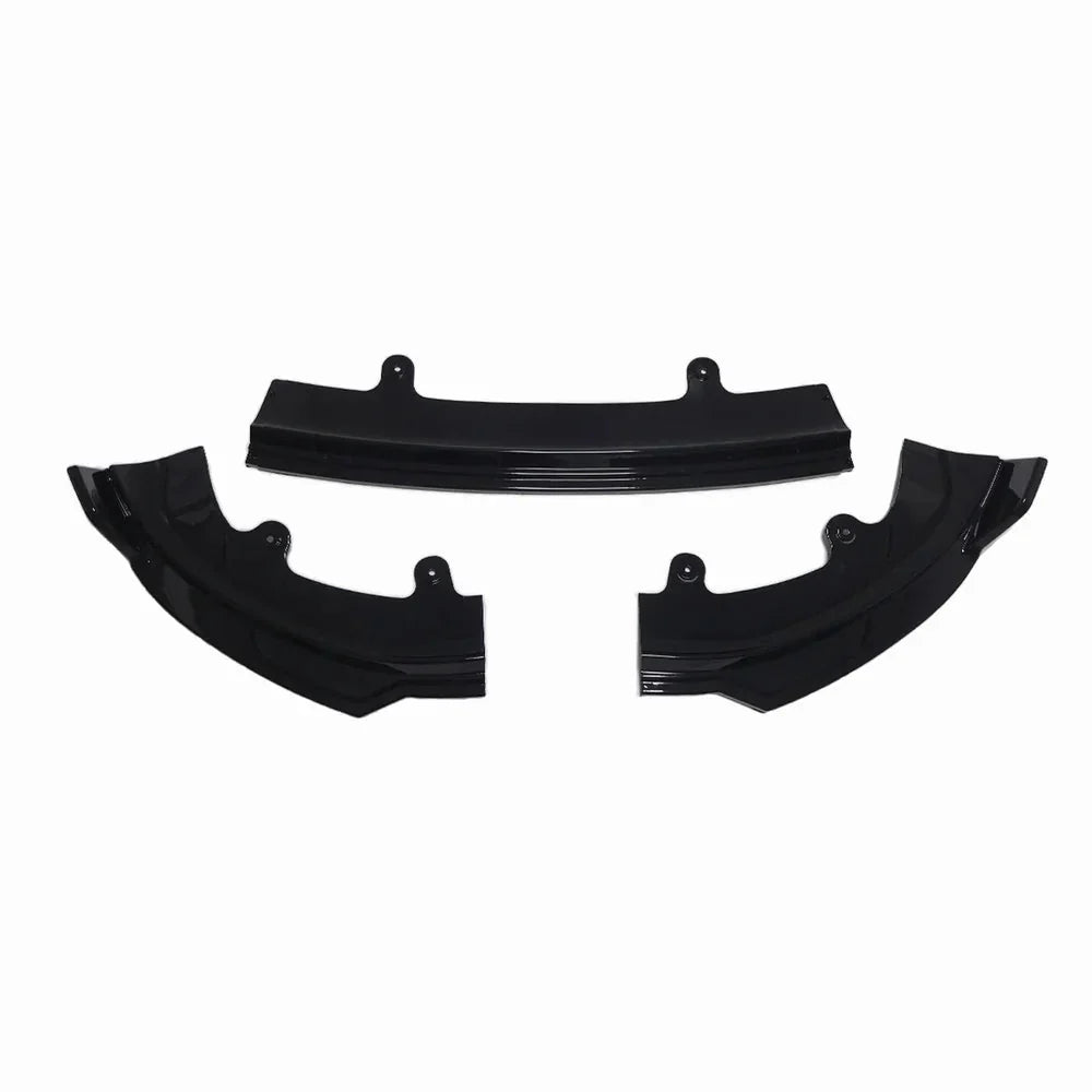 ABS 3-Piece No-Drill front bumper lip spoiler for Tesla Model Y Juniper 2025+