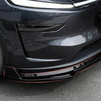 ABS 3-Piece No-Drill front bumper lip spoiler for Tesla Model Y Juniper 2025+