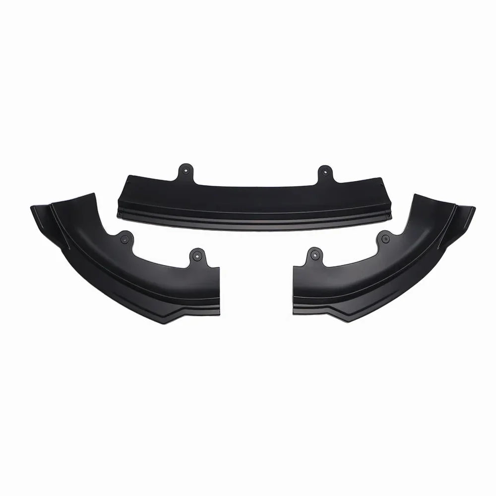 ABS 3-Piece No-Drill front bumper lip spoiler for Tesla Model Y Juniper 2025+