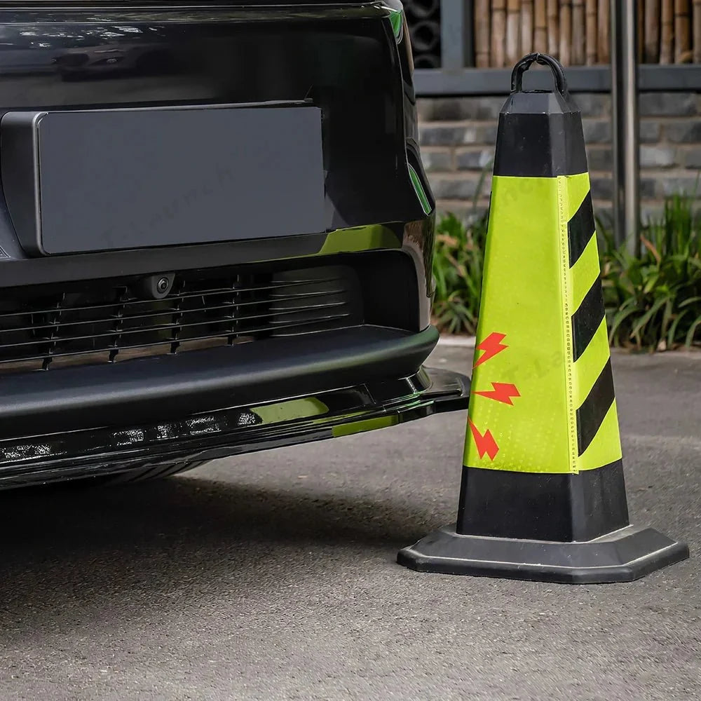 ABS 3-Piece No-Drill front bumper lip spoiler for Tesla Model Y Juniper 2025+