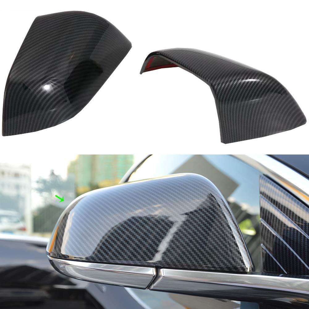 ABS Black Carbon Fiber Mirrors Cap For Model 3 (Carbon Fiber Pattern ABS) (1 pair) (2017+)
