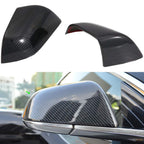 ABS Black Carbon Fiber Mirrors Cap For Model 3 (Carbon Fiber Pattern ABS) (1 pair) (2017+)