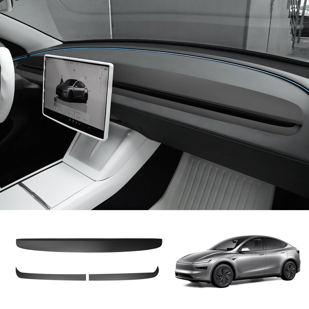 ABS Dashboard Trim Cover for Tesla Model Y Juniper 2025+