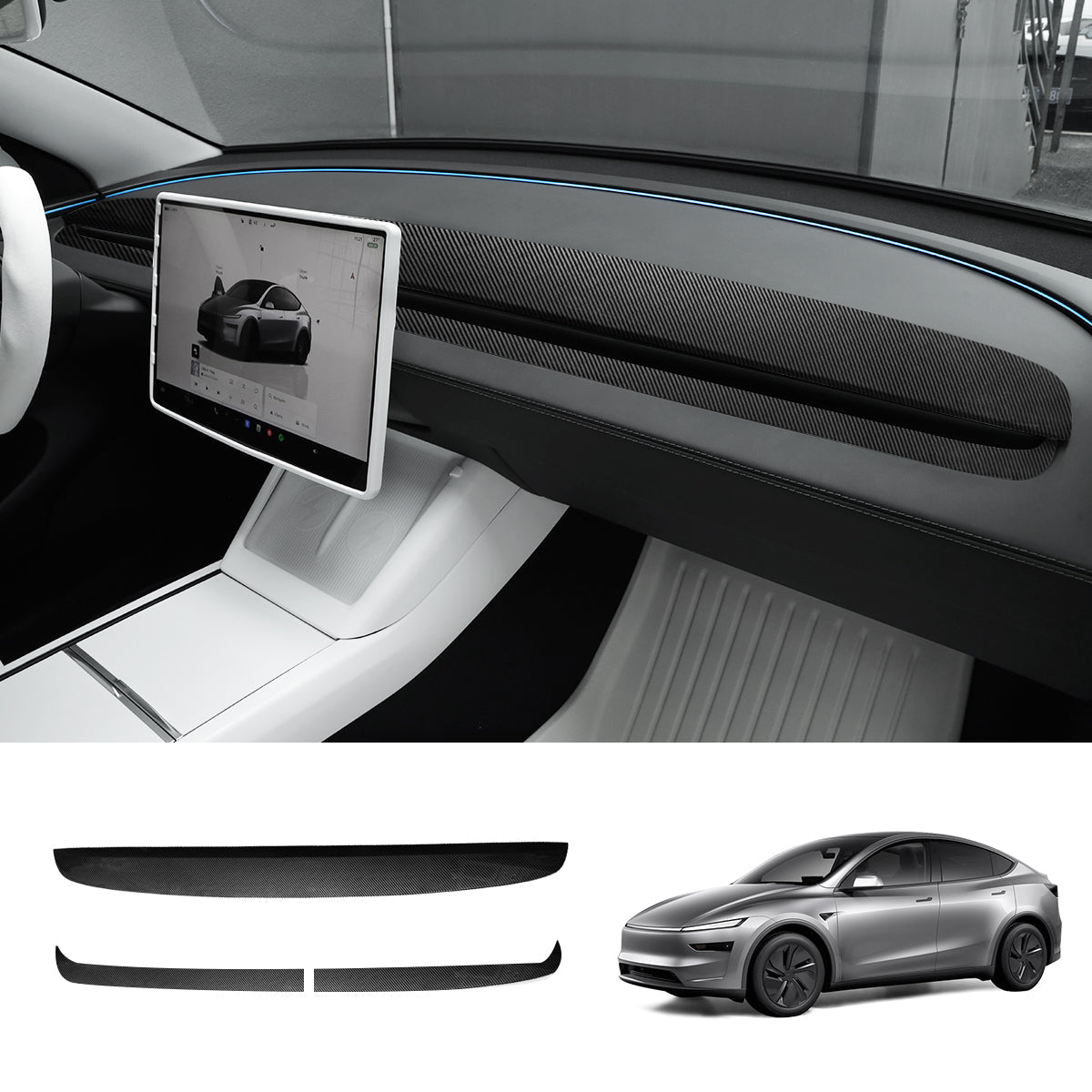 ABS Dashboard Trim Cover for Tesla Model Y Juniper 2025+