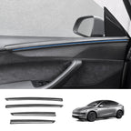 ABS Interior Door Panel Upper Trim Covers (4PCS) for Tesla Model Y Juniper 2025+