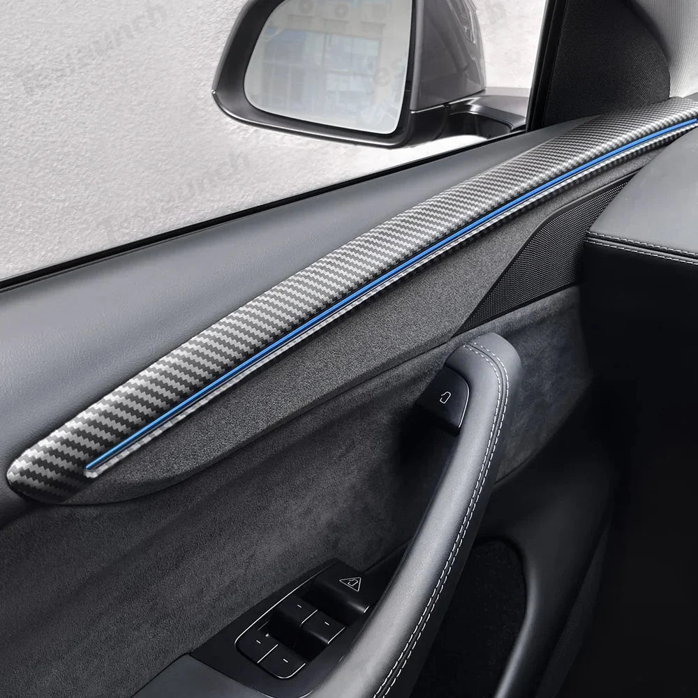 ABS Interior Door Panel Upper Trim Covers (4PCS) for Tesla Model Y Juniper 2025+
