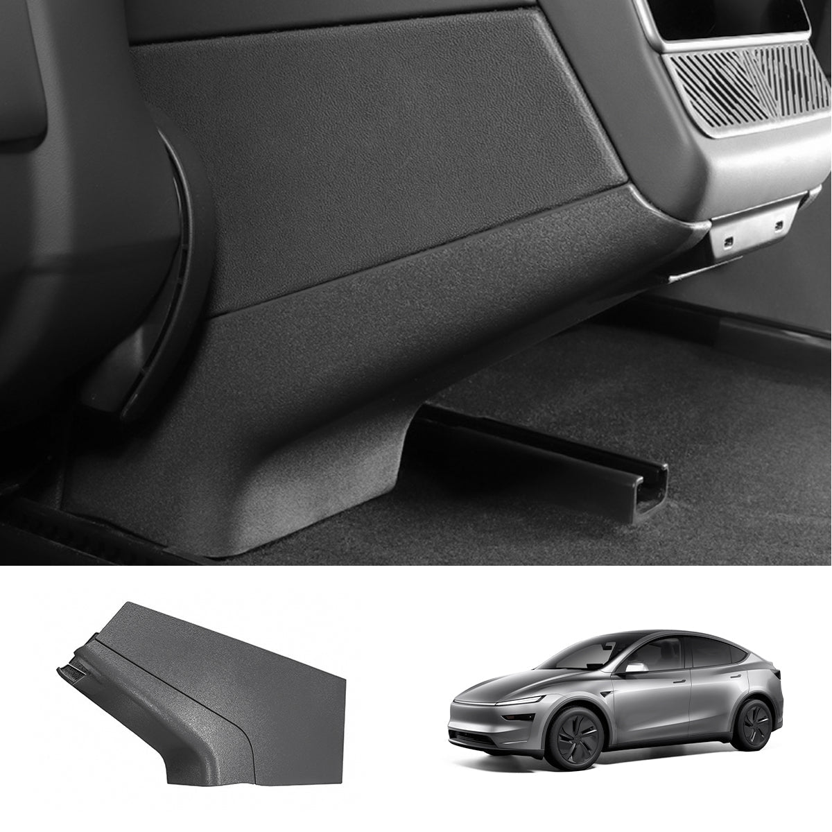 ABS Rear Center Console Protection Cover for Tesla Model Y Juniper 2025+