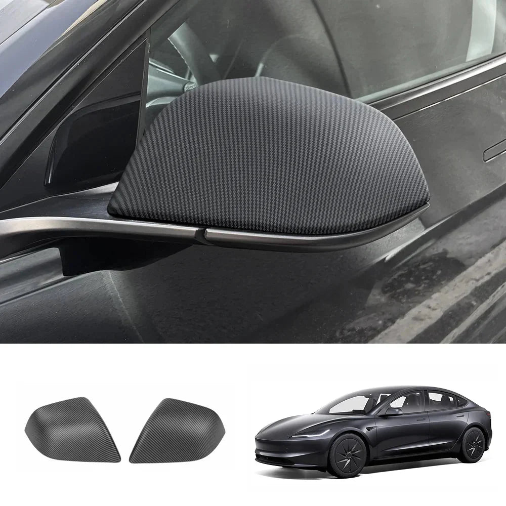 ABS Side Mirror Covers & Door Handle Covers for Tesla Model 3 Highland Standard 2025+