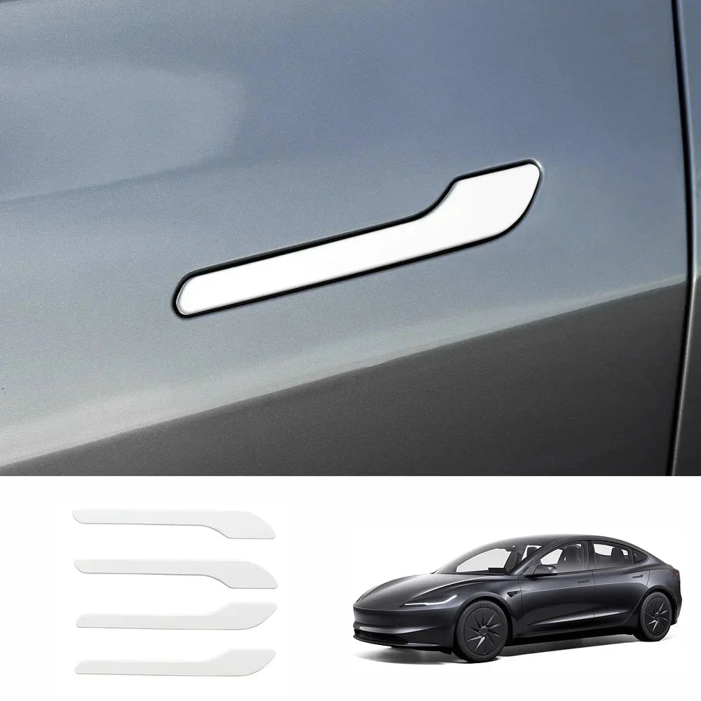 ABS Side Mirror Covers & Door Handle Covers for Tesla Model 3 Highland Standard 2025+