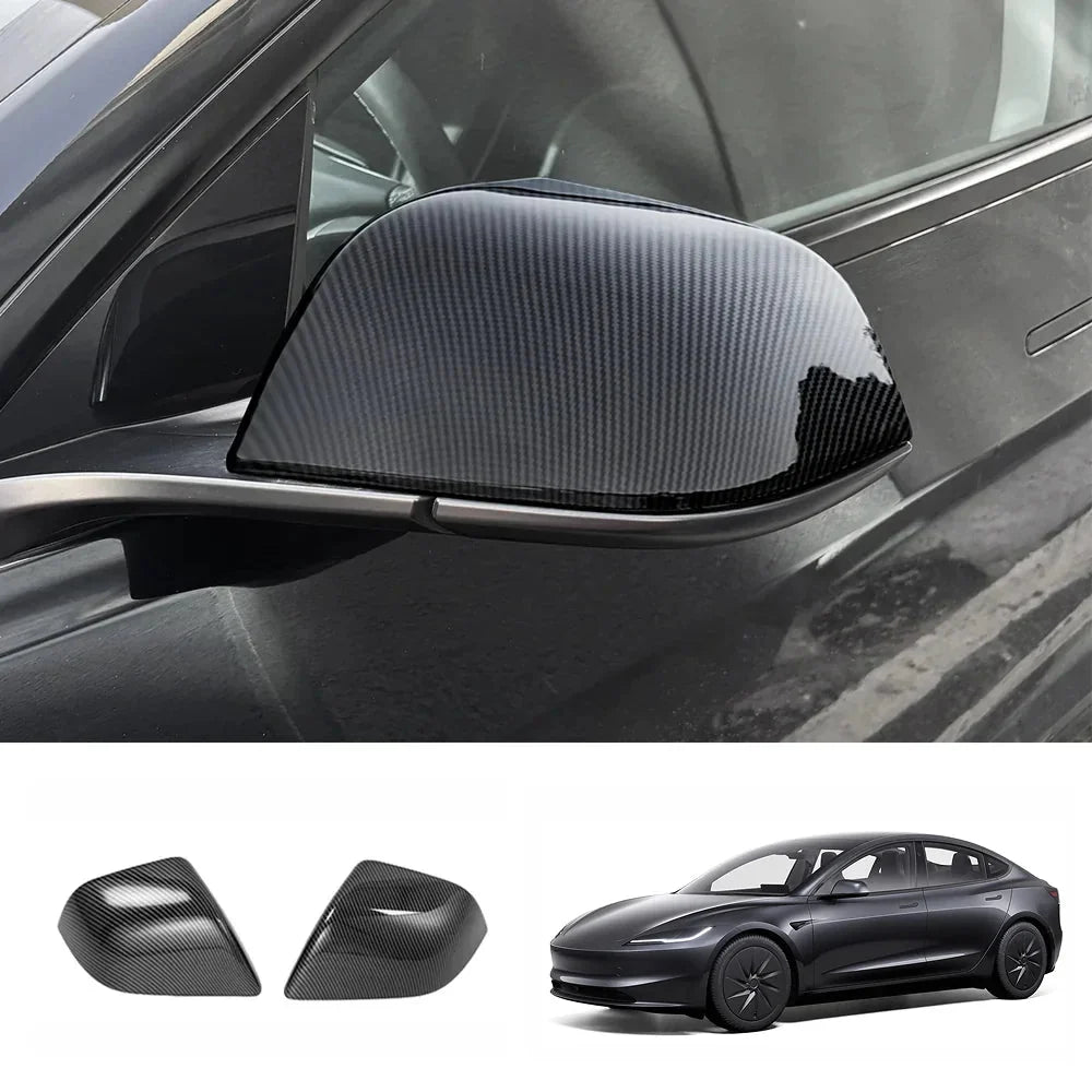 ABS Side Mirror Covers & Door Handle Covers for Tesla Model 3 Highland Standard 2025+