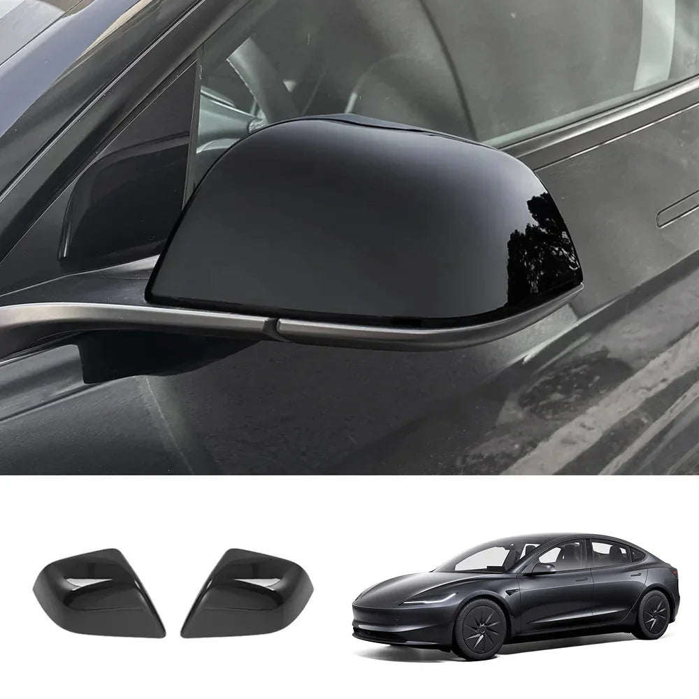 ABS Side Mirror Covers & Door Handle Covers for Tesla Model 3 Highland Standard 2025+
