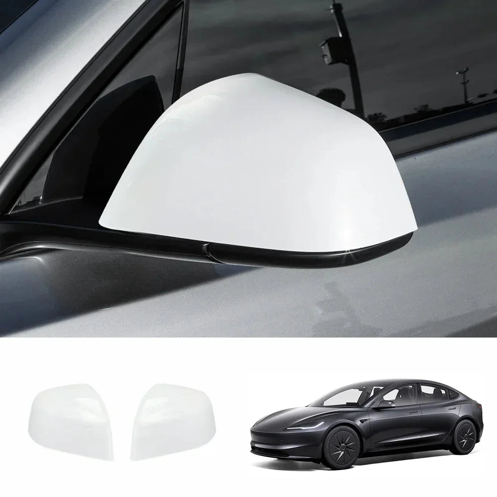 ABS Side Mirror Covers & Door Handle Covers for Tesla Model 3 Highland Standard 2025+