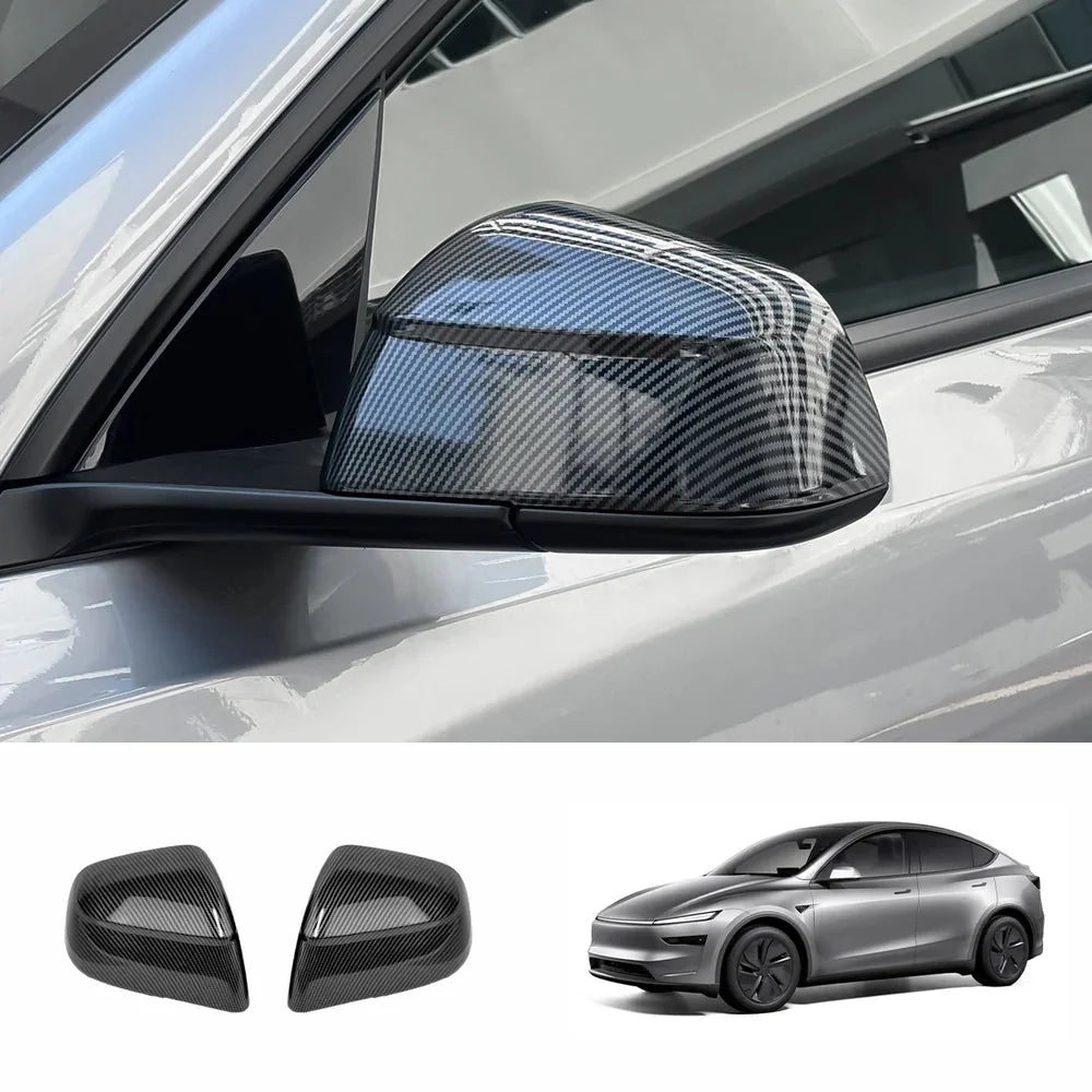 ABS Side Mirror Covers & Door Handle Covers for Tesla Model Y Juniper 2025+ / Model 3 Highland 2024+