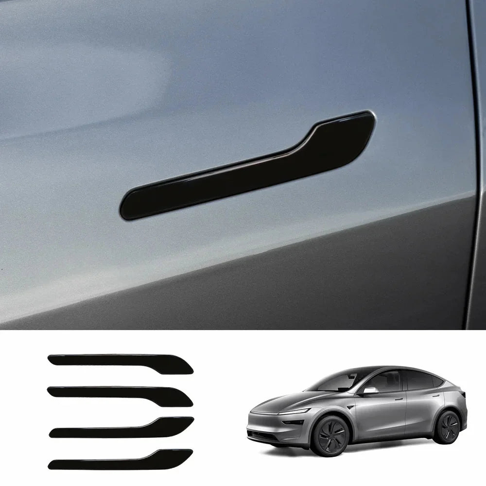 ABS Side Mirror Covers & Door Handle Covers for Tesla Model Y Juniper 2025+ / Model 3 Highland 2024+