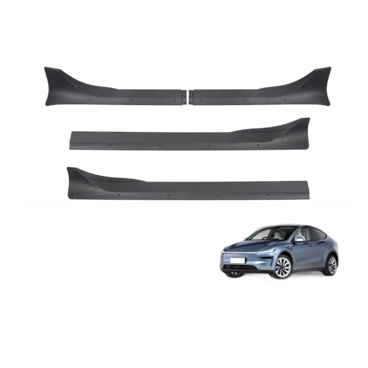 ABS Side Skirts Split Design for Tesla Model Y Juniper  | Miroken