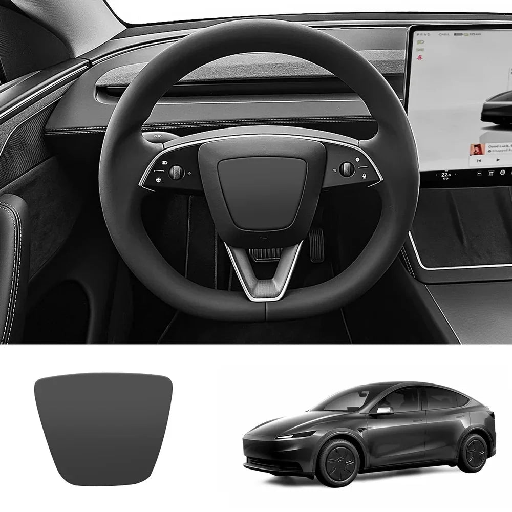 ABS Steering Wheel Center & V-Shape Trim for 2026 New Tesla Model Y Standard