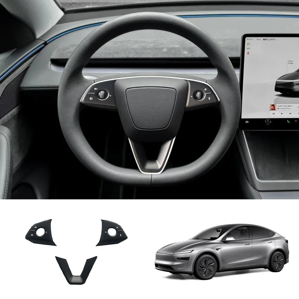 ABS Steering Wheel Trim Cover Kit for Tesla Model Y Juniper 2025+
