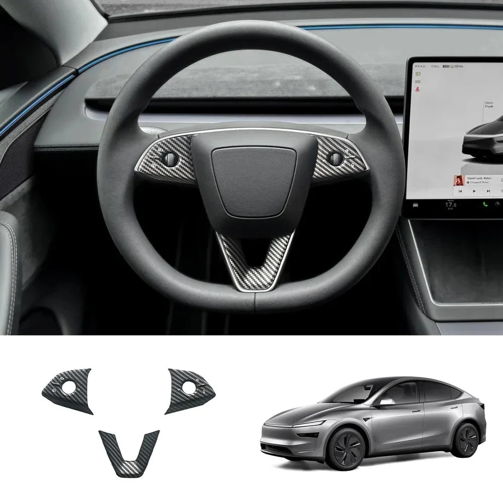 ABS Steering Wheel Trim Cover Kit for Tesla Model Y Juniper 2025+