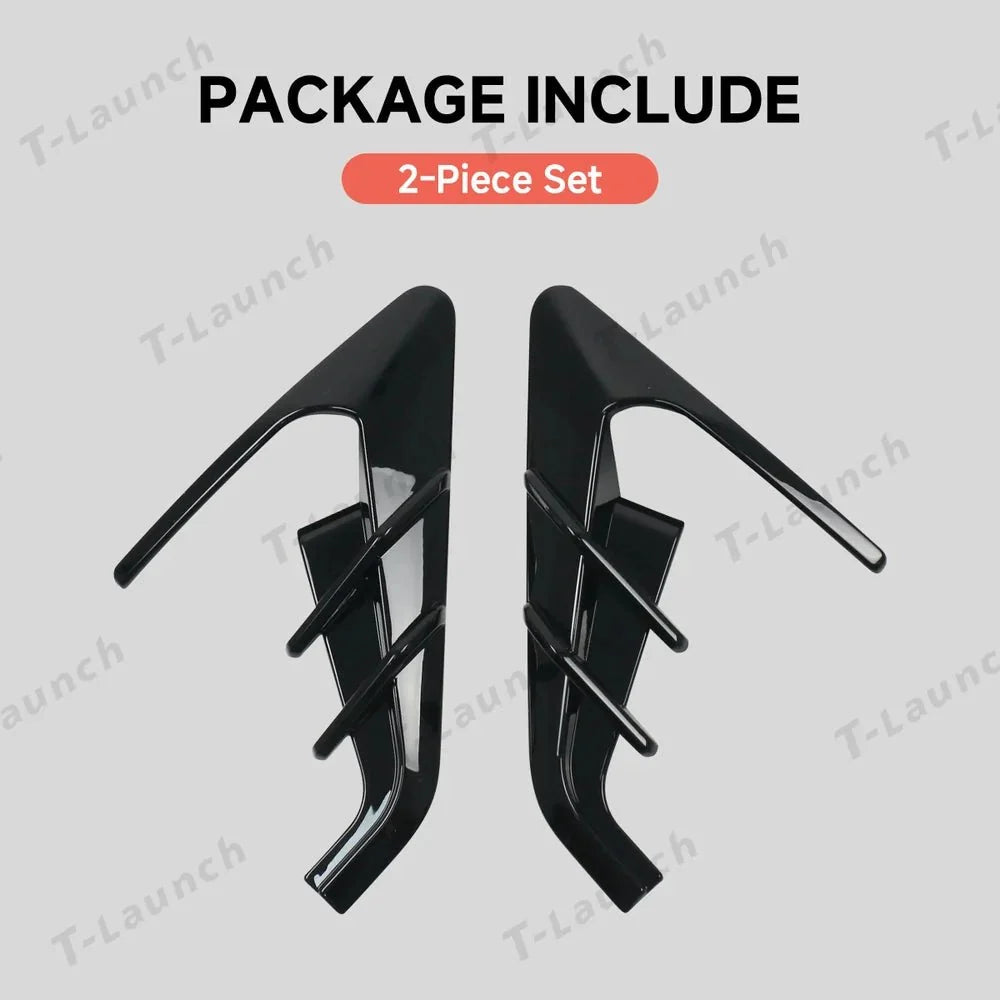 ABS Turn Signal & Camera Covers with Air Blades for Tesla Model Y Juniper 2025+