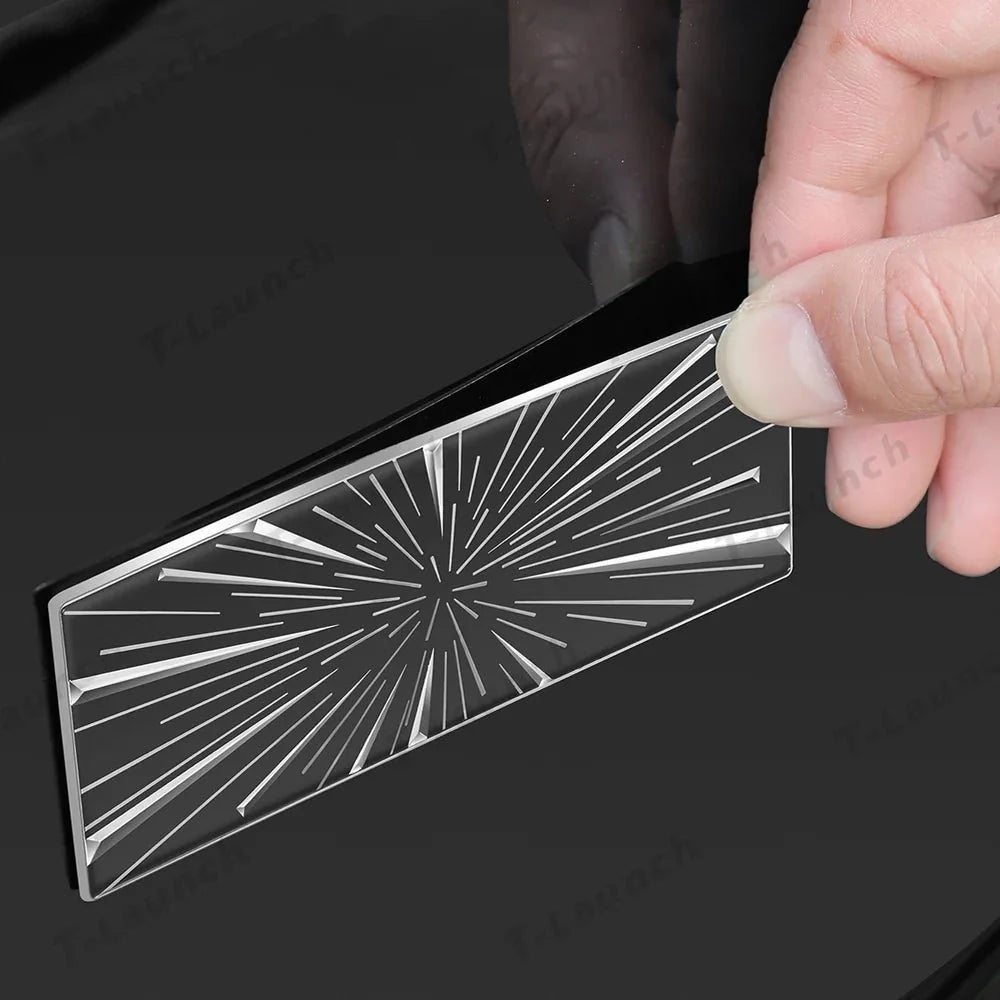 Adhesive Time Tunnel Rear Emblem Badge for Tesla Model Y Juniper 2025+