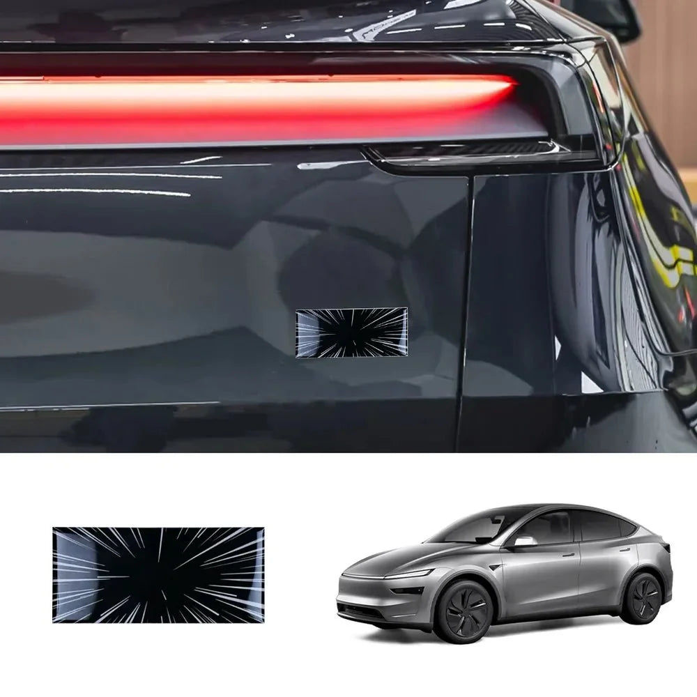 Adhesive Time Tunnel Rear Emblem Badge for Tesla Model Y Juniper 2025+