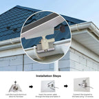 Adjustable Gutter Mount with Screw Adapter for Starlink Mini