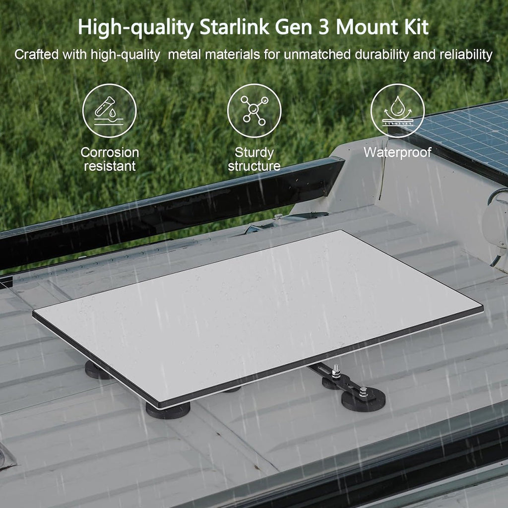 Adjustable Magnetic Roof Mounting Kit for Starlink Gen 3