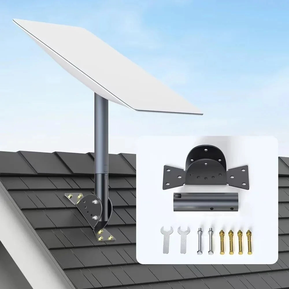 Adjustable Roof Pole Mounting Kit for Starlink Gen 2 Dish