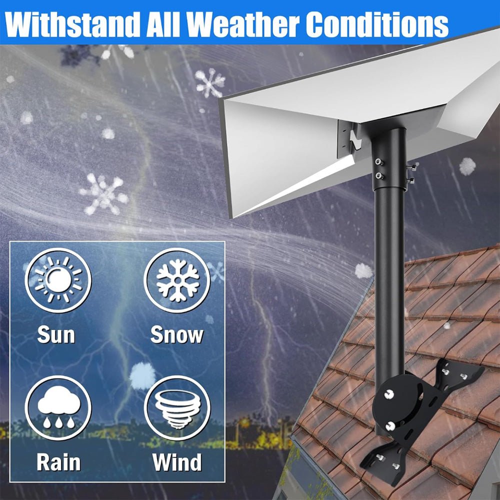 Adjustable Roof Pole Mounting Kit for Starlink Gen 3 Dish
