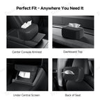 Adjustable Silicone Tissue Box for Tesla Model Y Juniper 2025+
