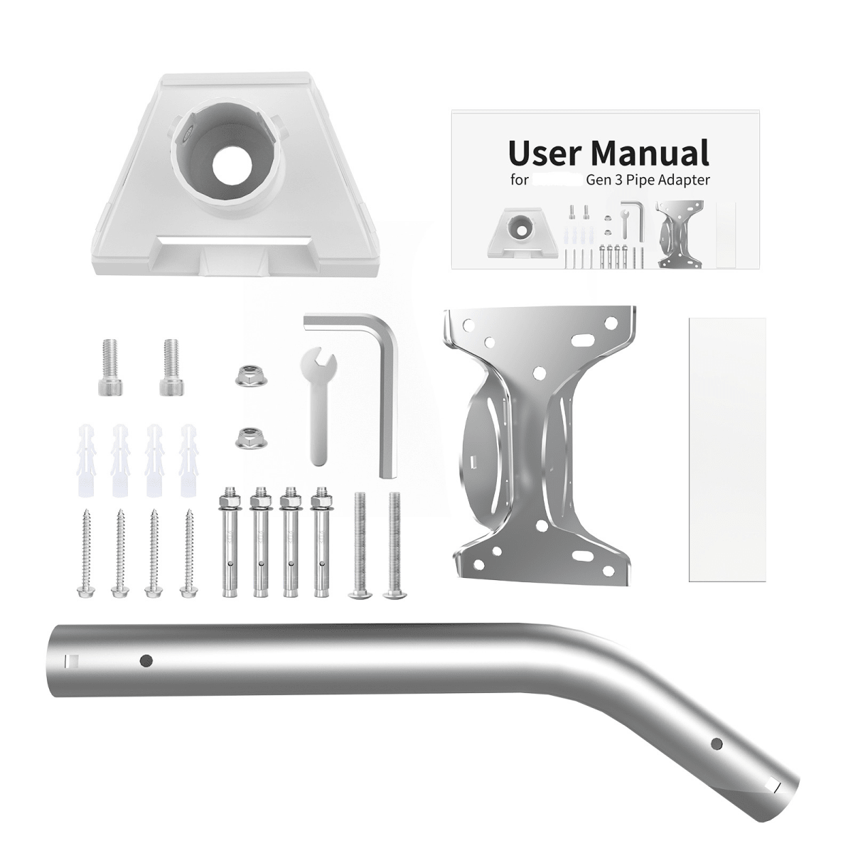Adjustable Stainless Steel Mount Kit for Starlink Gen 3 Dish