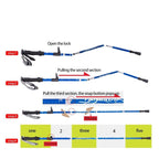 Miroken | Adjustable Trekking Poles - Lightweight & Foldable for Hiking & Walking