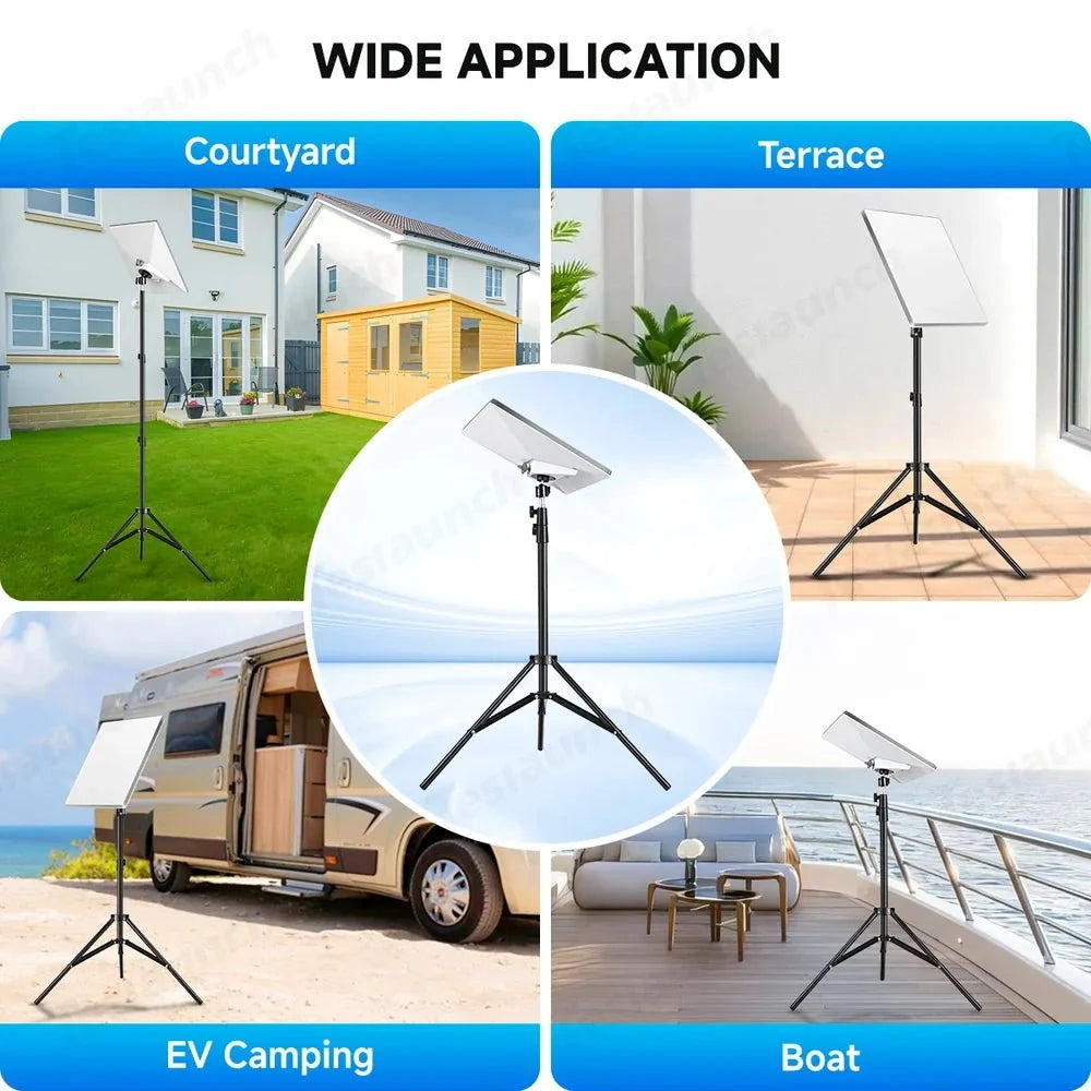 Adjustable Tripod Mount with 1/4″-20 Thread Pipe Adapter for Starlink Mini
