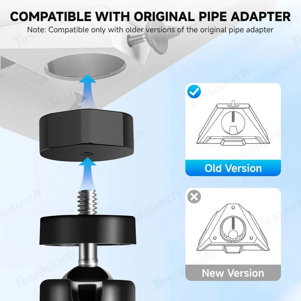 Adjustable Tripod Mount with 1/4″-20 Thread Pipe Adapter for Starlink Mini