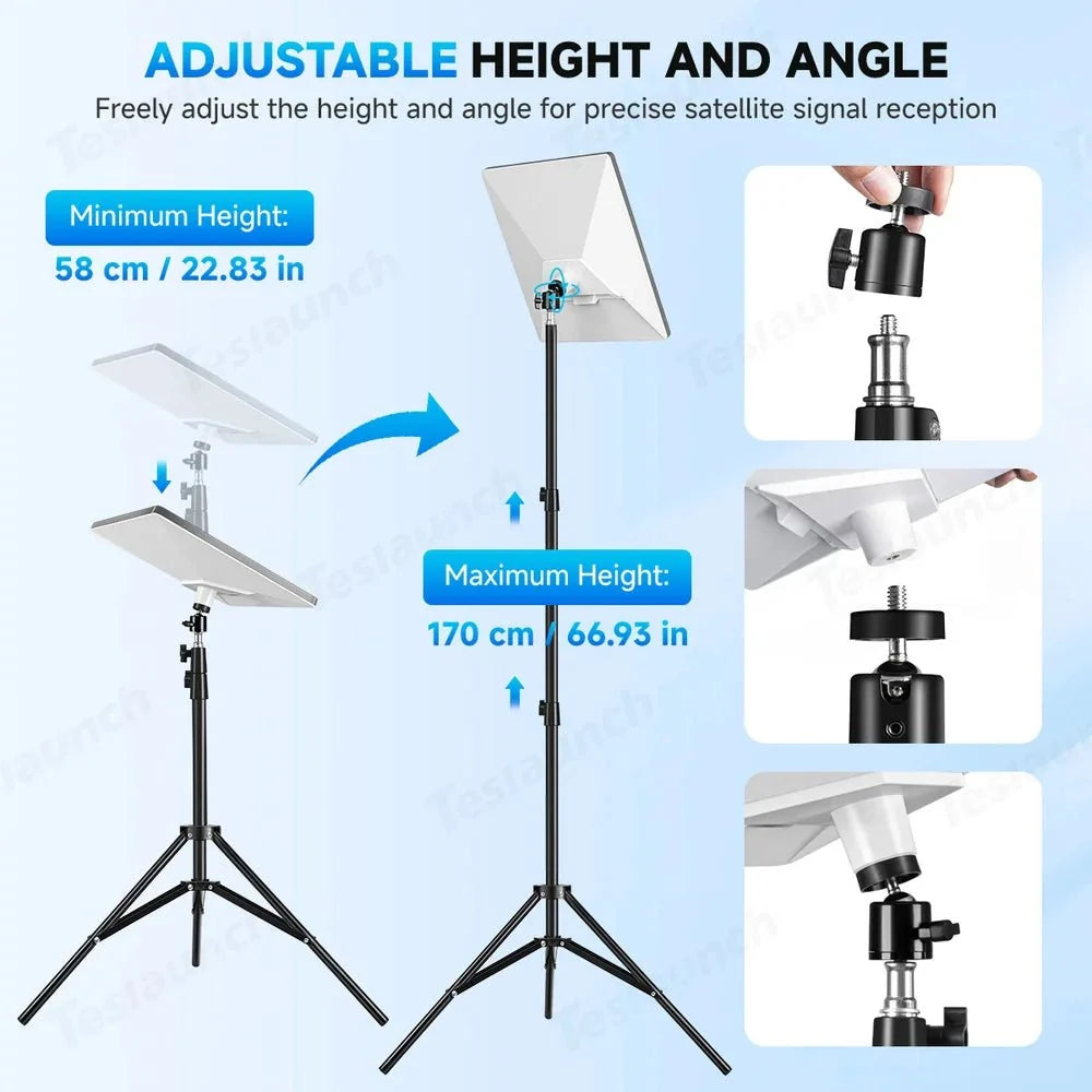 Adjustable Tripod Mount with 1/4″-20 Threaded Bracket for Starlink Mini