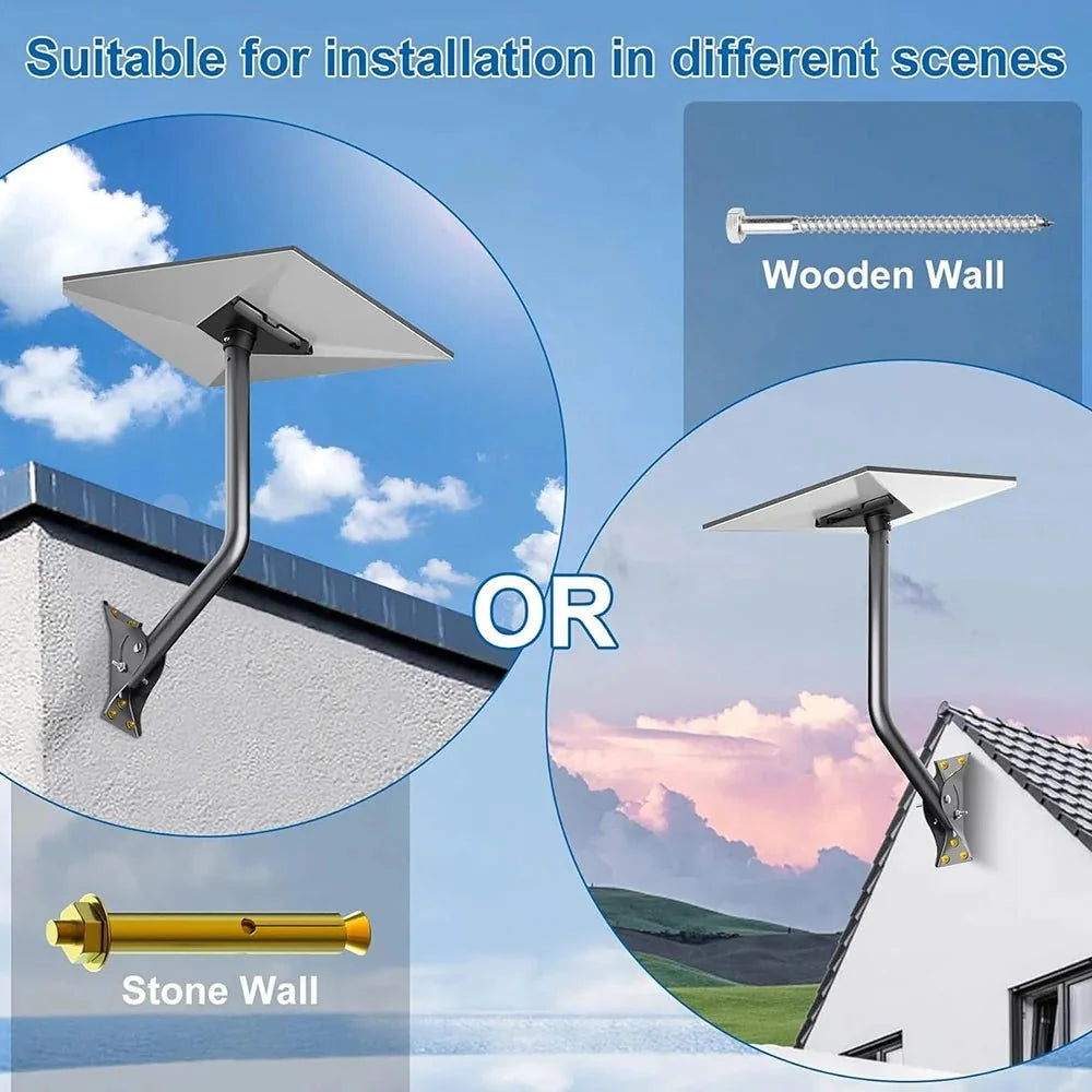 Adjustable Wall & Roof Mount Kit for Starlink Gen 3 Standard Dish