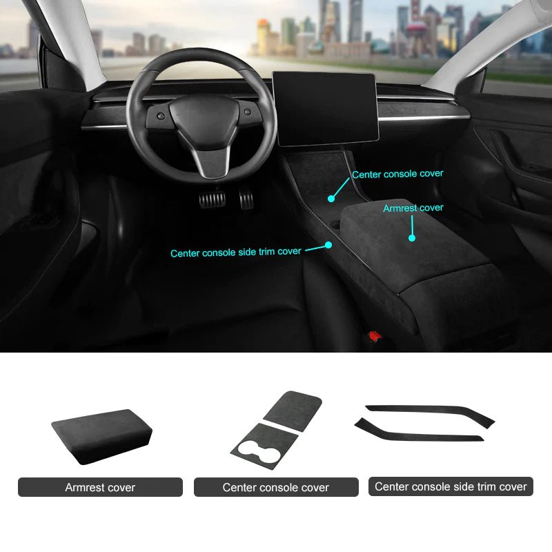 Alcantara Accessories for Tesla