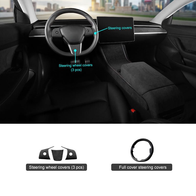 Alcantara Accessories for Tesla