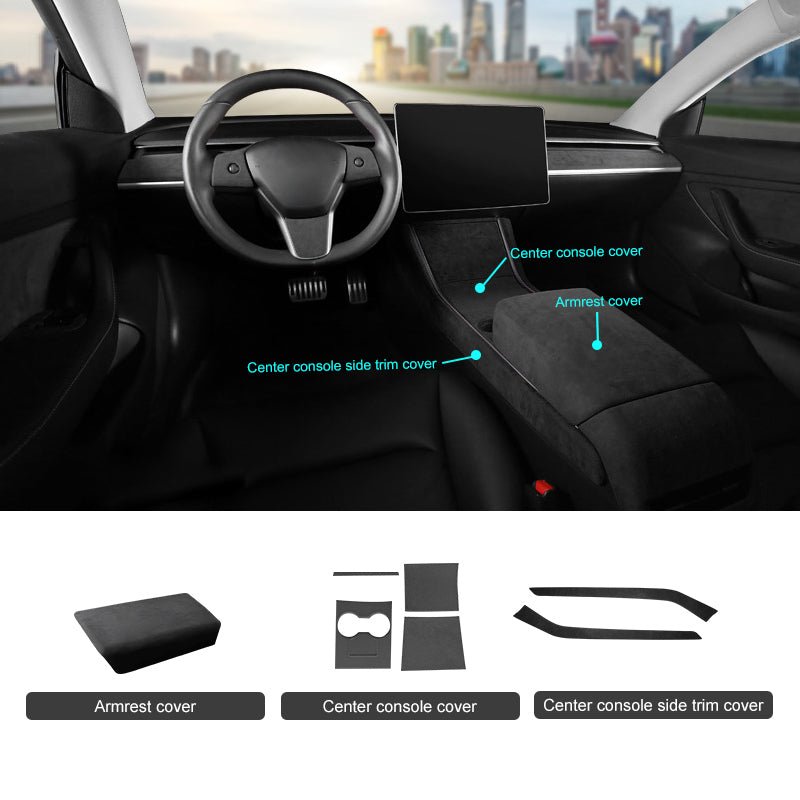 Alcantara Accessories for Tesla